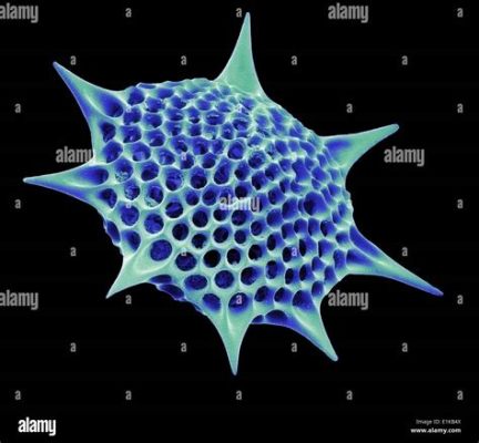 Radiolarian! Een microscopische eencellige schepper met een skelet van silica dat de diepten van de oceaan bewoont